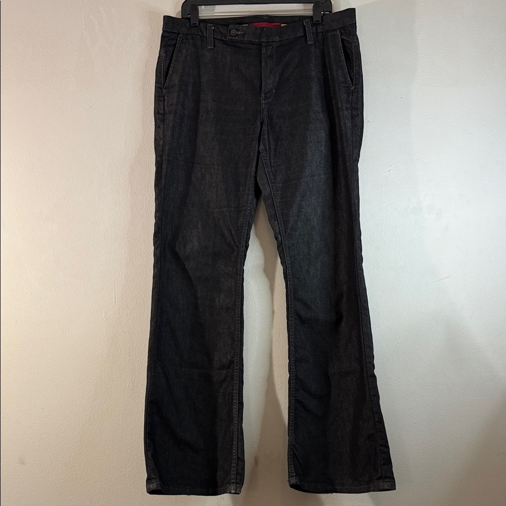 Banana Republic Bootcut Denim Jeans Dark Wash Normcore Hipster Preppy - Size 14R - Picture 2 of 13